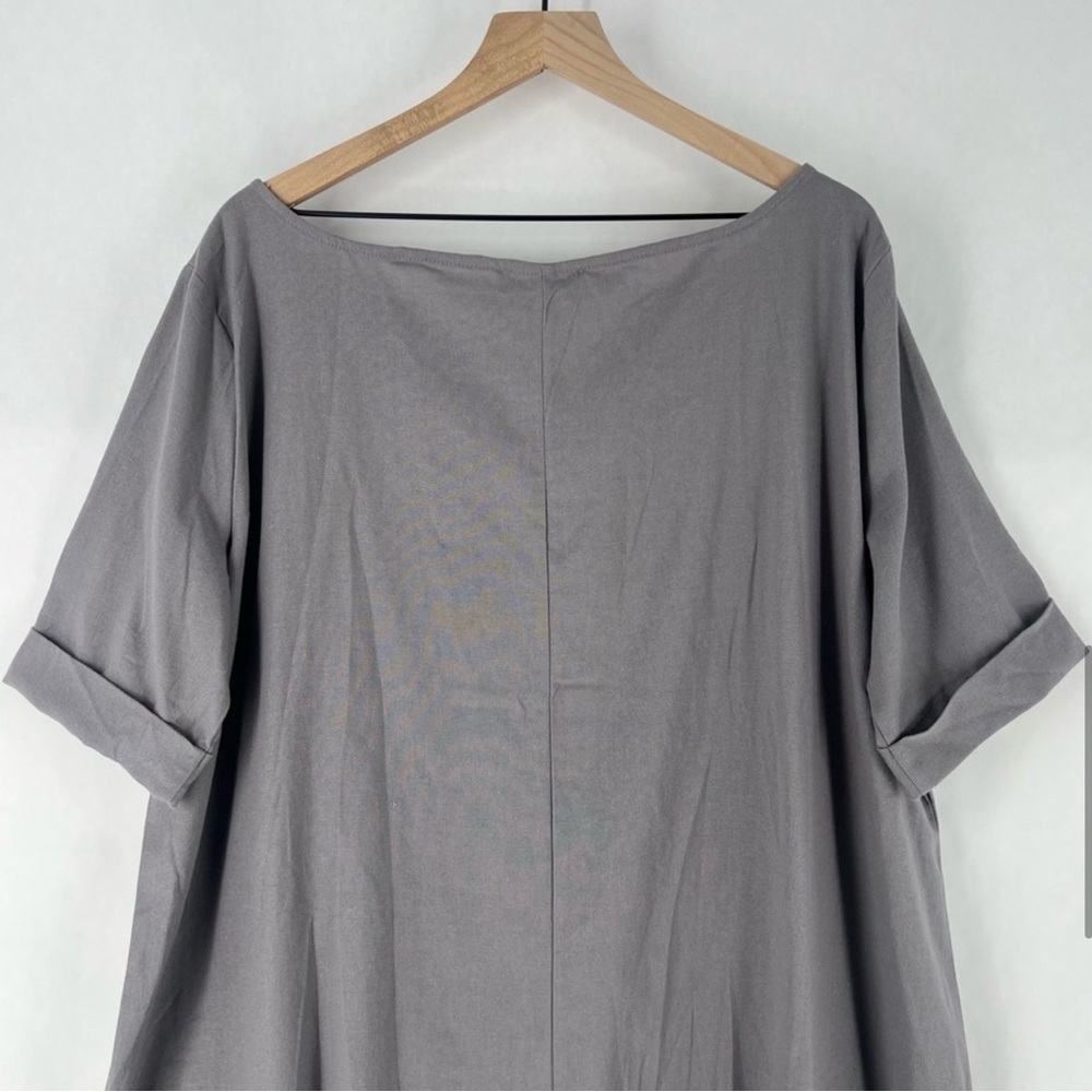 Faeriesty Tunic Shirt Dress Gray Large - Picture 5 of 8
